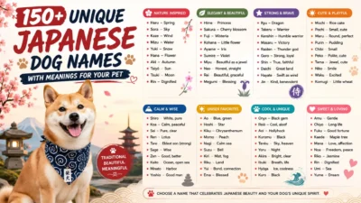 150 Unique japanese dog names