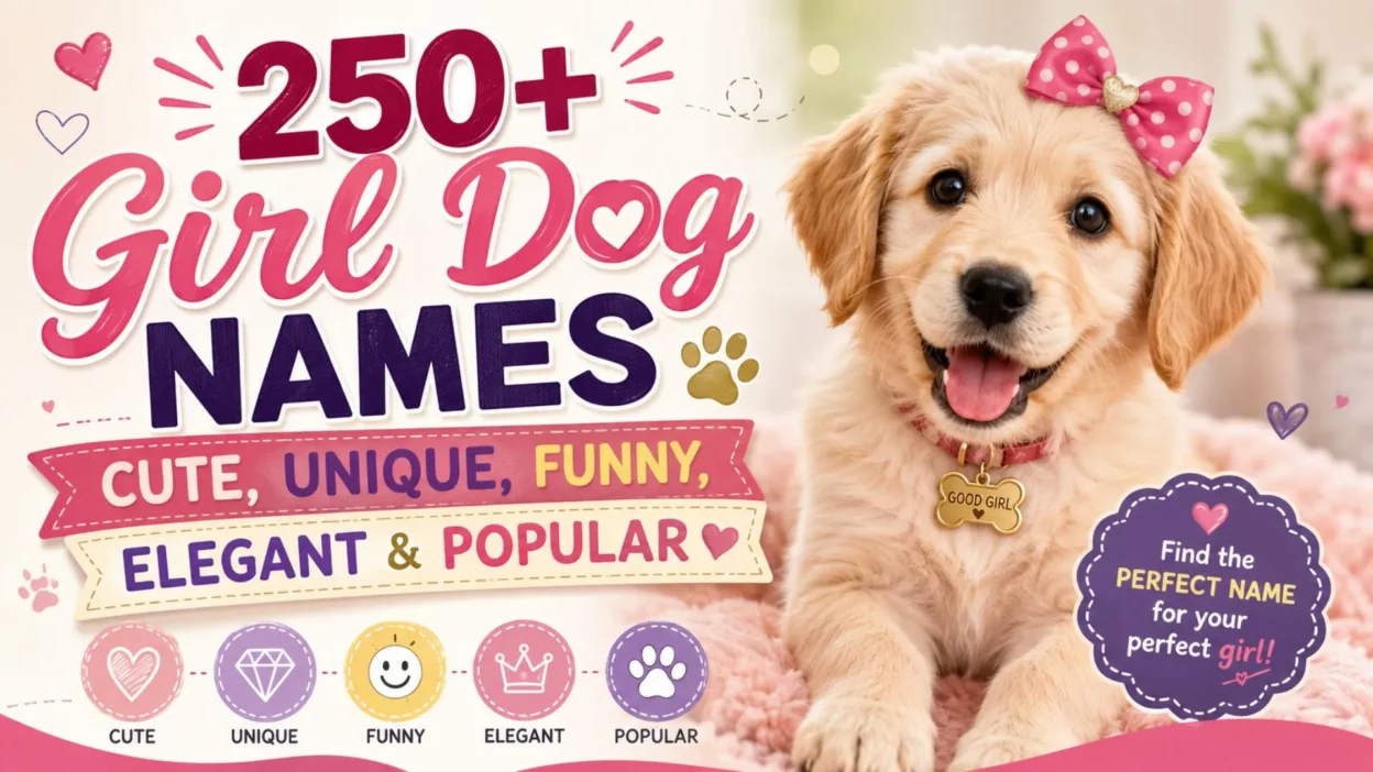 250+ Girl Dog Names Cute, Unique, Funny, Puppy Names
