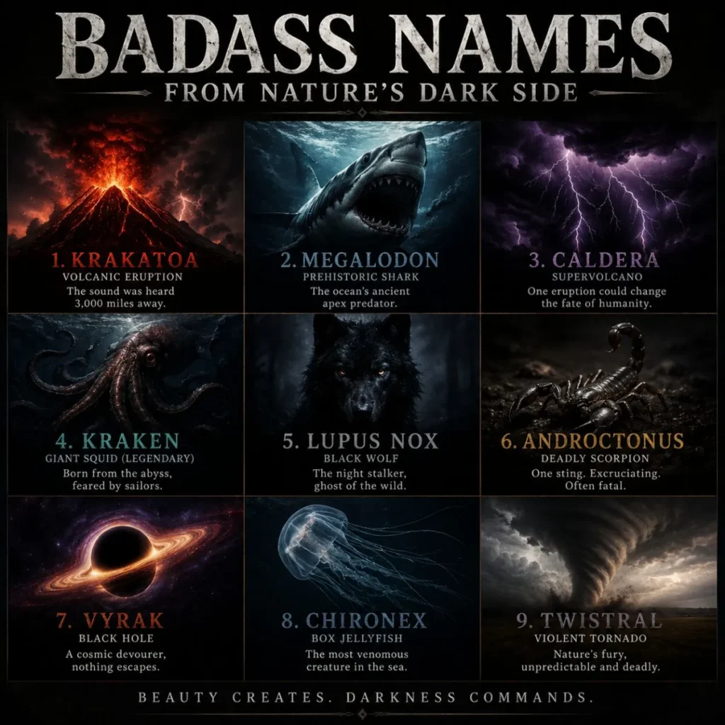 Badass Names from Nature’s Dark Side