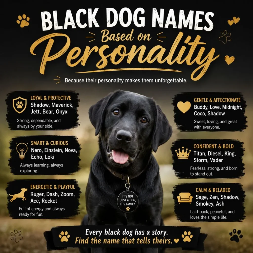 Black Dog Names Based on Personality