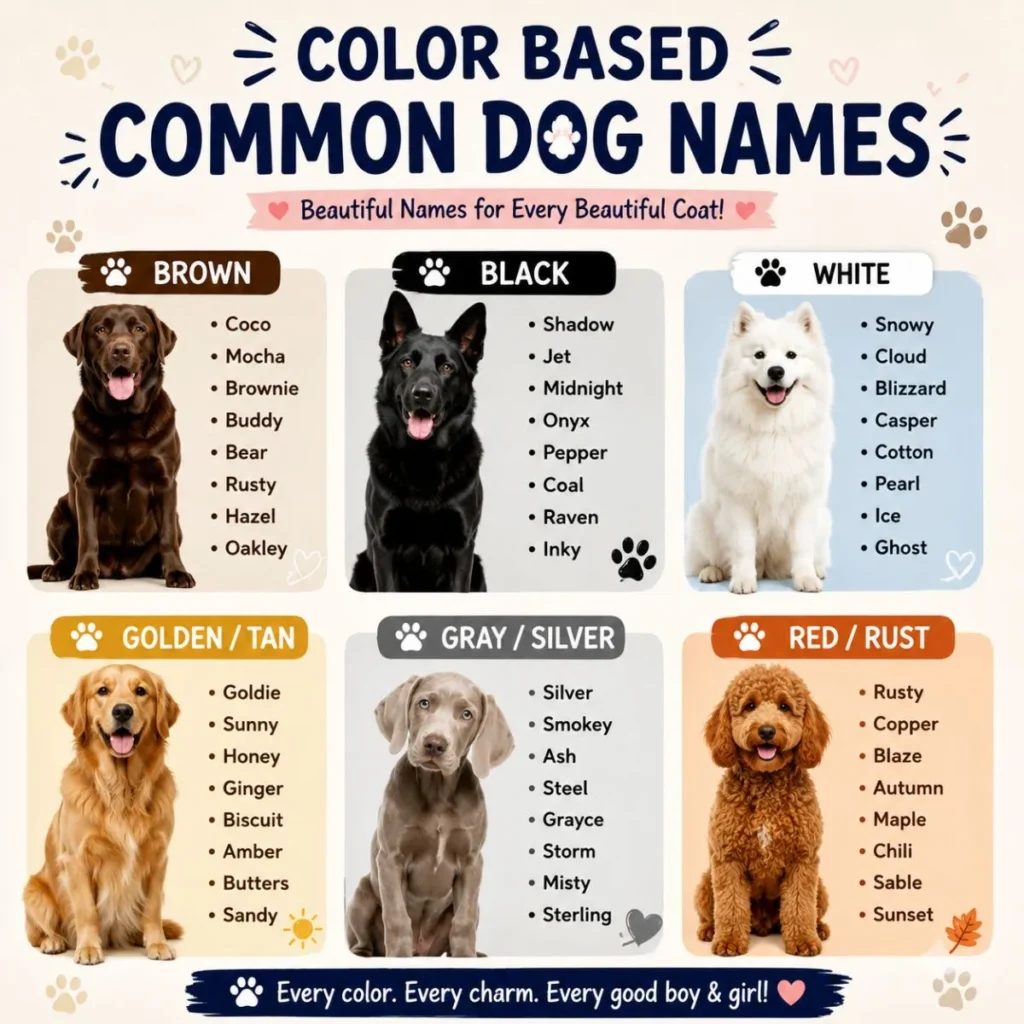 Color-Based Common Dog Names