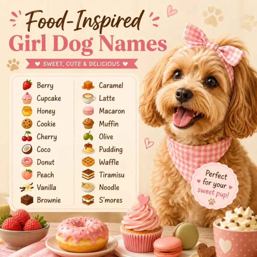 Food-Inspired Girl Dog Names