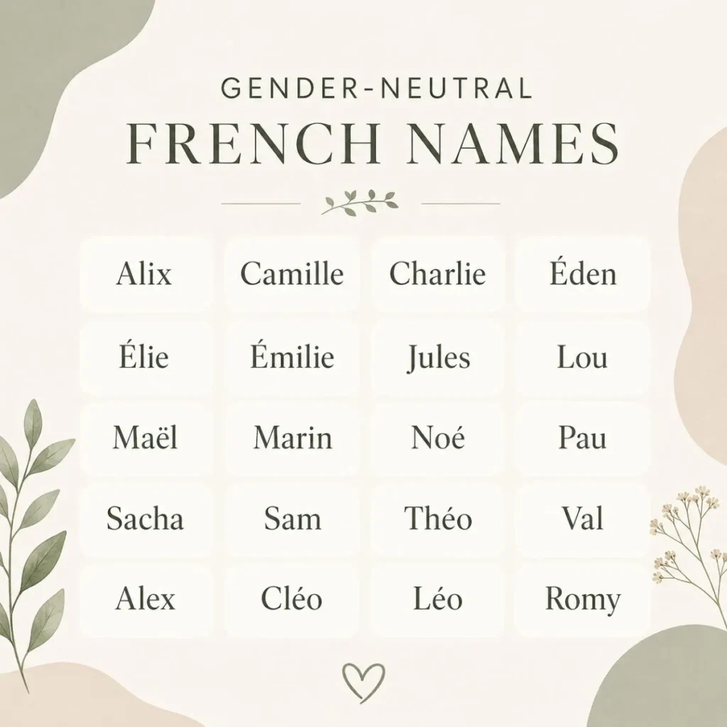 Great Unisex French Names