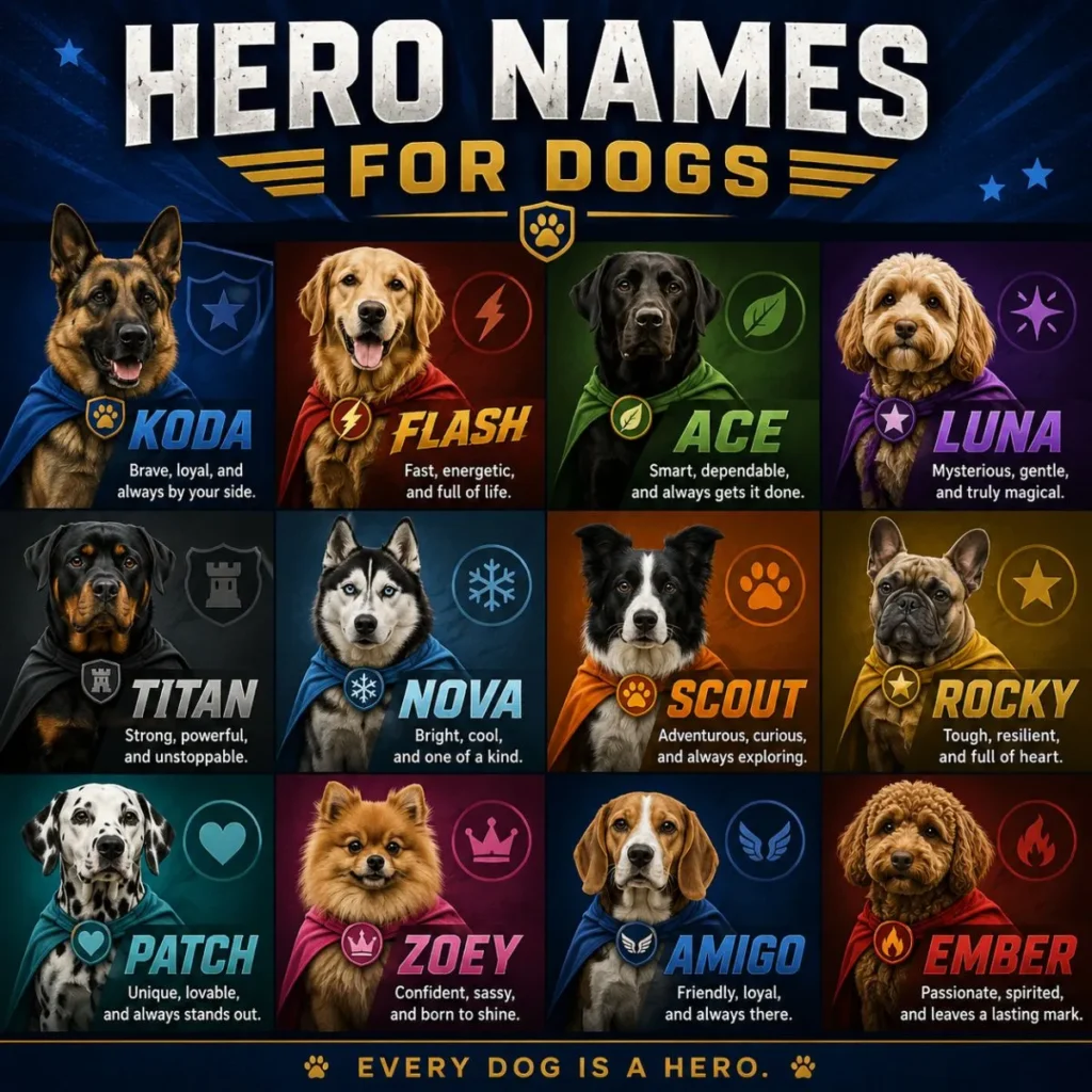 Hero Names for Dogs