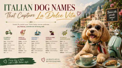 Italian Dog Names That Capture La Dolce Vita for Your Pup