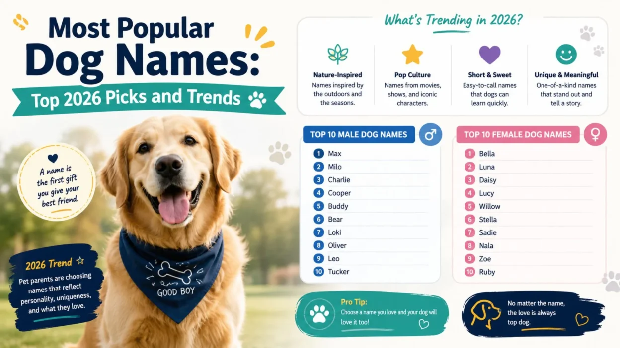 Most Popular Dog Names Top 2026 Picks and Trends