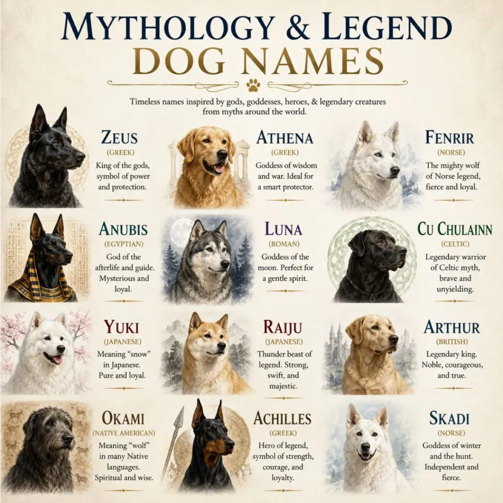 Mythology and Legend Dog Names