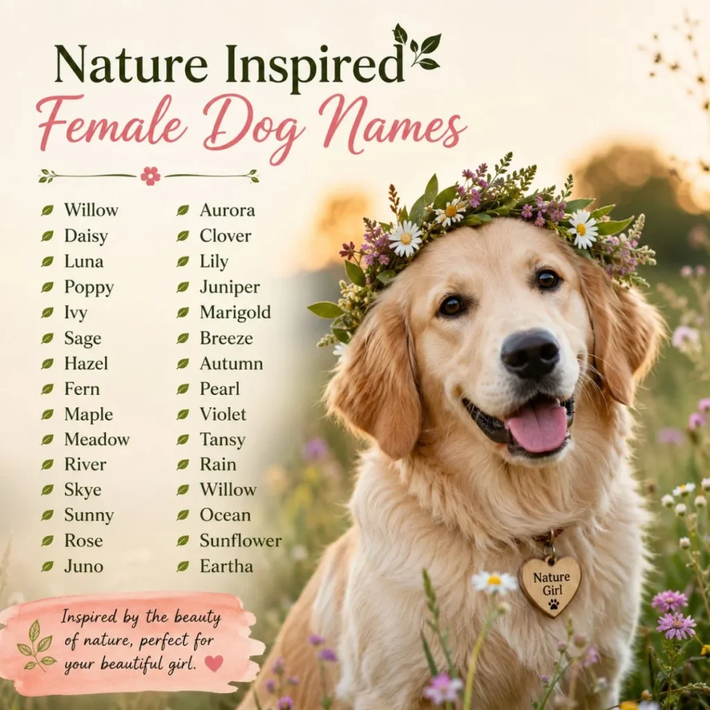 Nature-Inspired Female Dog Names