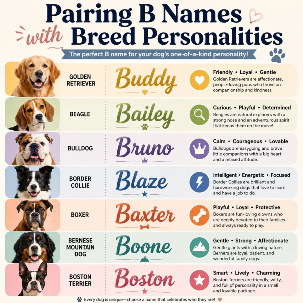 Pairing B Names with Breed Personalities