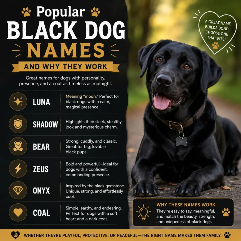 Popular Black Dog Names and Why They Work
