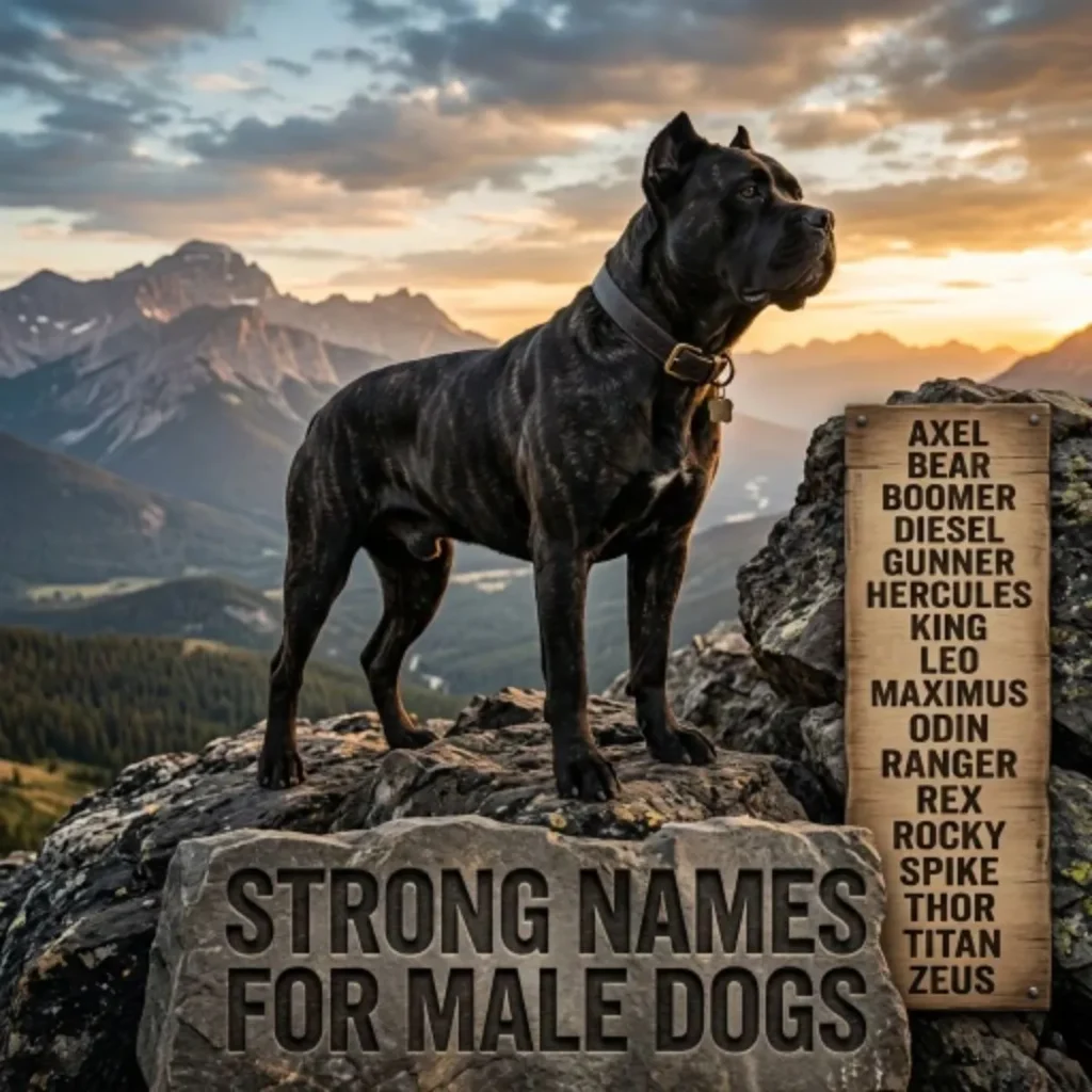 Strong Names for Male Dogs