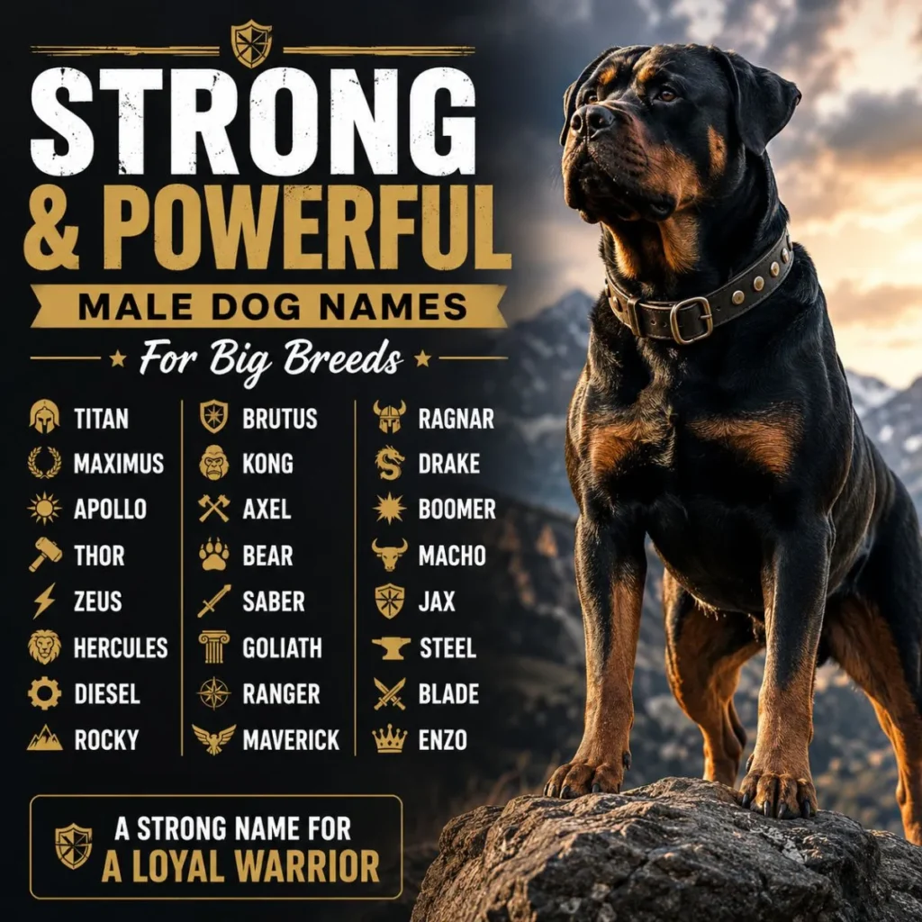 Strong and Powerful Male Dog Names for Big Breeds