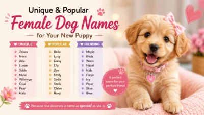 Unique & Popular Female Dog Names for Your New Puppy