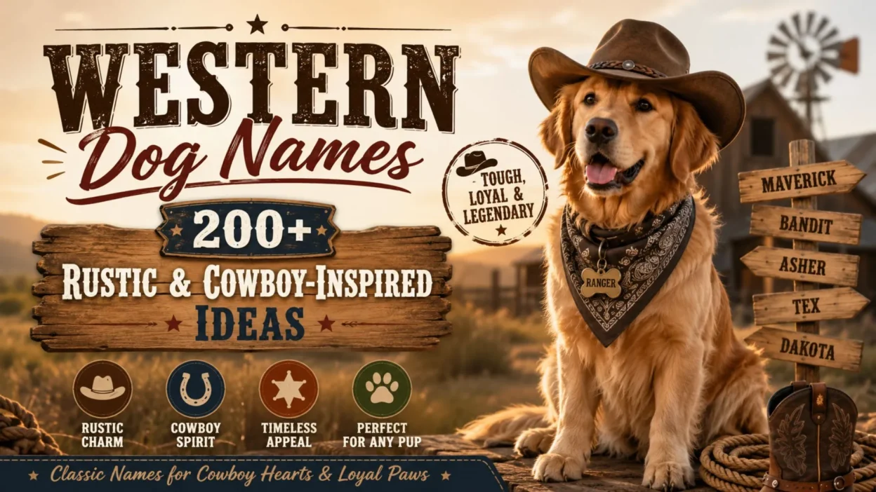 Western Dog Names 200+ Rustic & Cowboy-Inspired Ideas