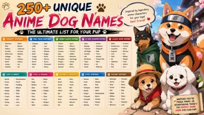 250 Unique Anime Dog Names The Ultimate List for Your Pup
