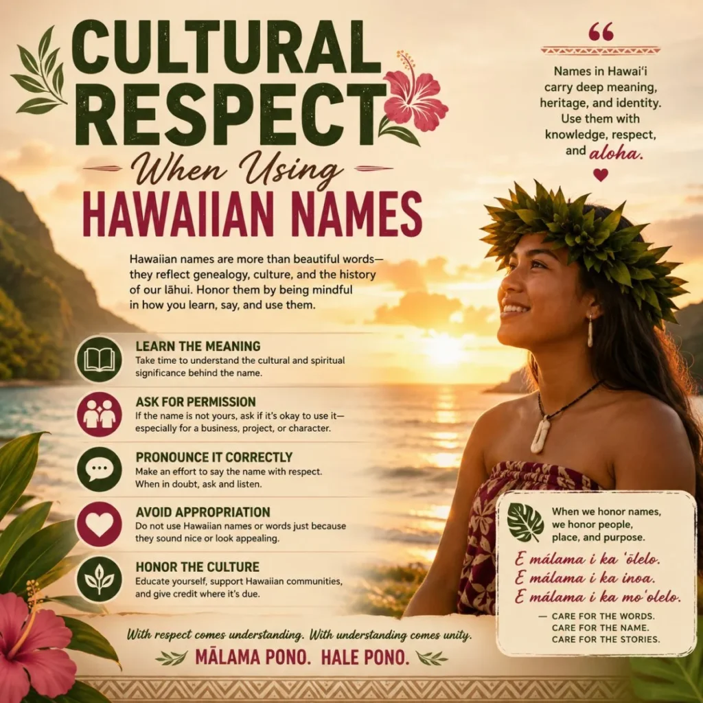 Cultural Respect When Using Hawaiian Names