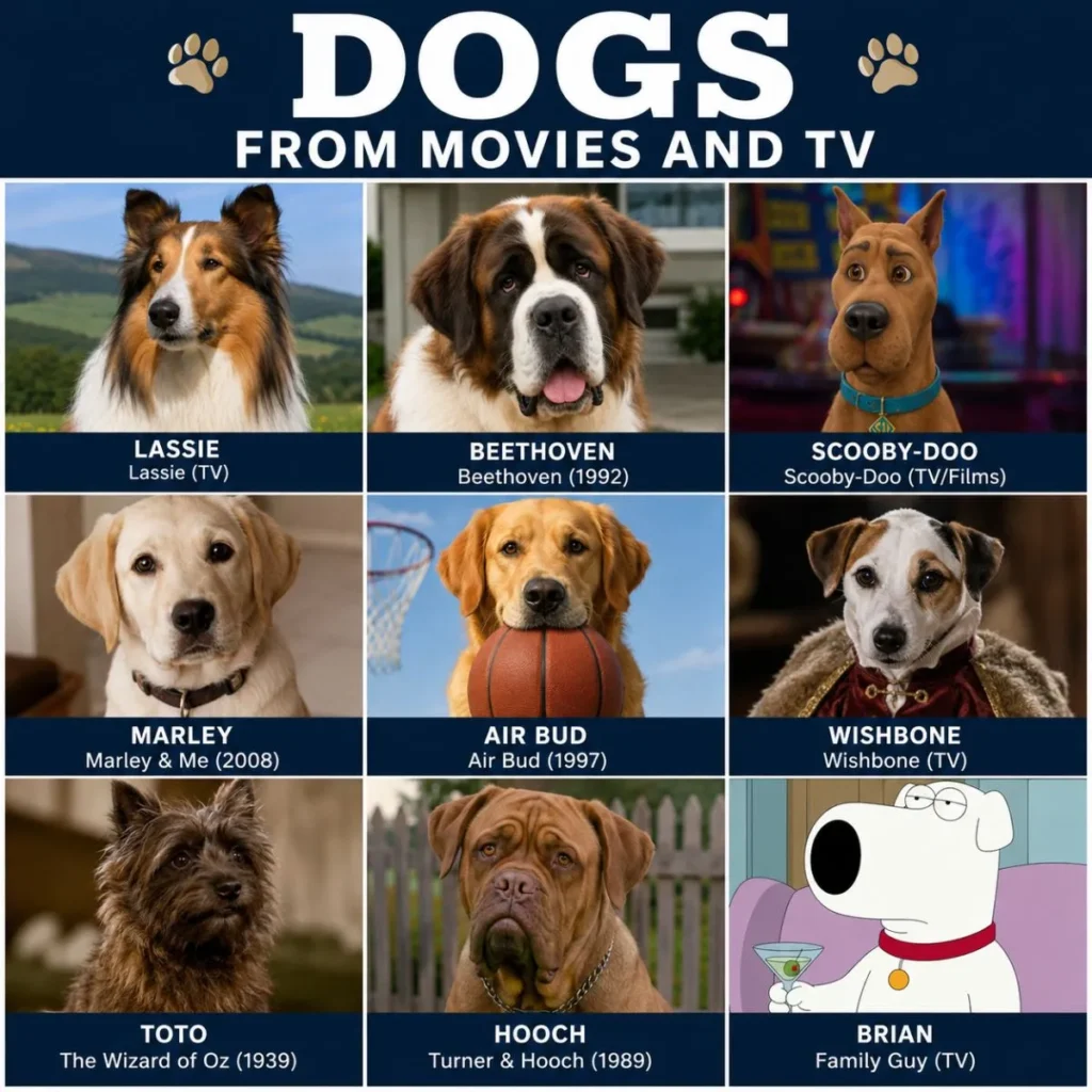 Fictional Dogs from Movies and TV