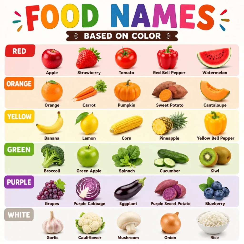 Food Names Based on Color