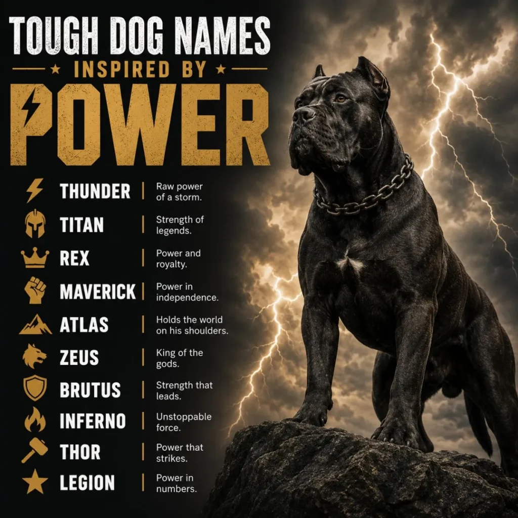 Tough Dog Names Inspired by Power