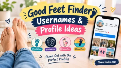 Good Feet Finder usernames and profile ideas with creative foot-themed social media profiles